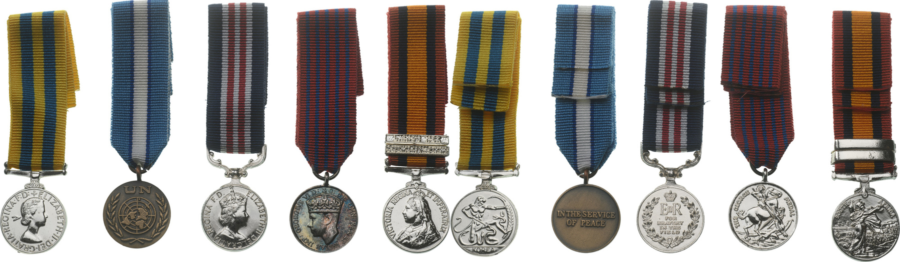 Collection of 10 Military Medals Miniatures - Image 2 of 2