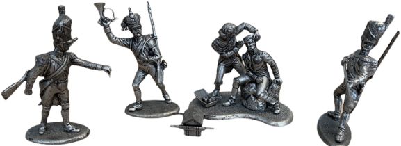 SET OF 4 FRENCH LEAD TOY SOLDIERS