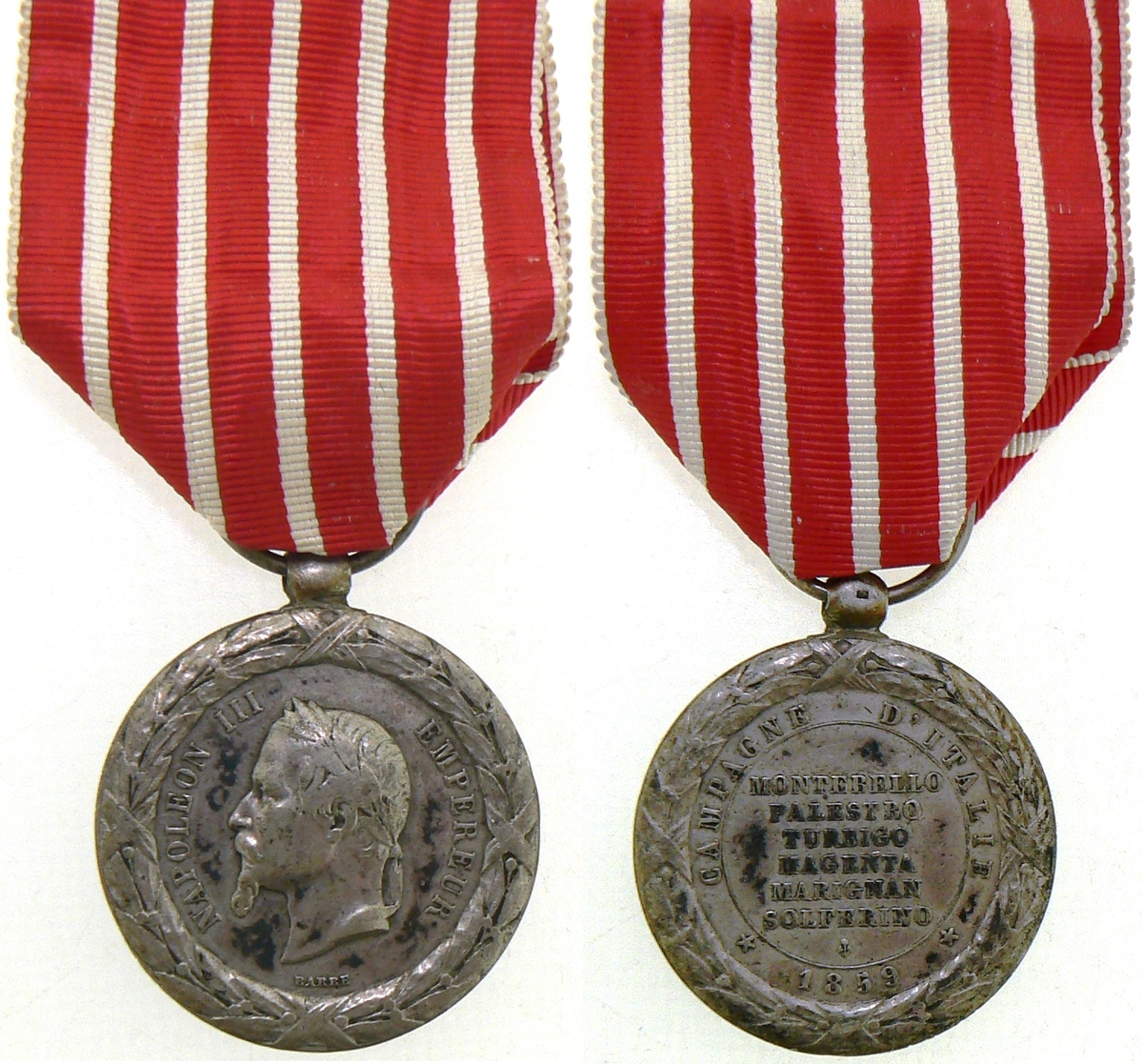 Italy Campaign Medal, instituted in 1859