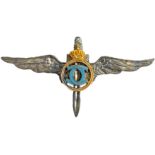 MILITARY PILOT BADGE, KING CAROL II MODEL, 1931-1940