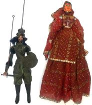 Lot of 2 large puppets of traditional theater