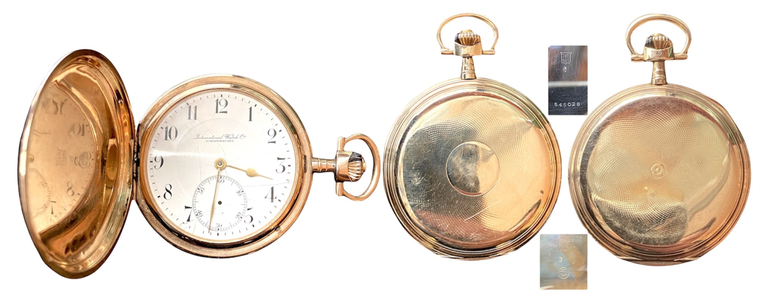 IWC Schaffhausen 14K Pocket Watch 585 Rare