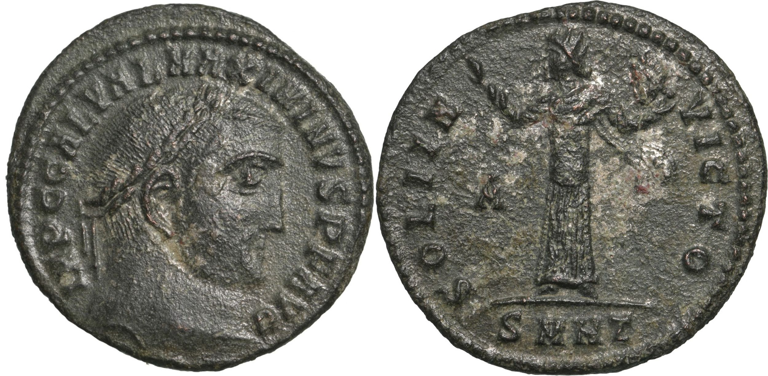 Maximinus II. Daia (310 - 313). Follis (22 mm, 3.69 g) Heraclea, 312-313 AD