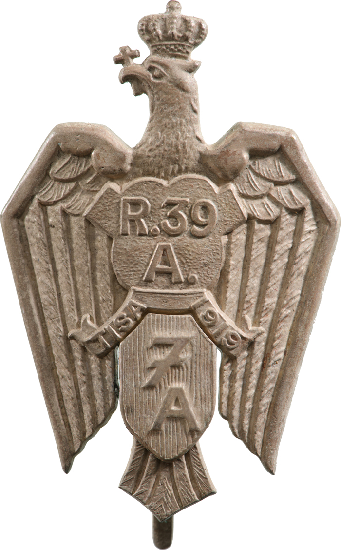 Special Collection of 7 Year Artillery Badges - Badge of the 39th Artillery Regiment