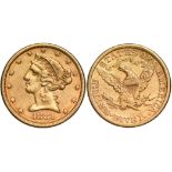 5 Dollars 1881, Philadephia mint