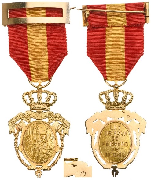 Merit Medal in Gold of the â€œInstituto Nacional de Previsionâ€