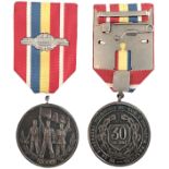 MEDAL OF THE 30TH ANNIVERSARY OF THE LIBERATION FROM THE FASCIST DOMINATION, instituted in 1974.