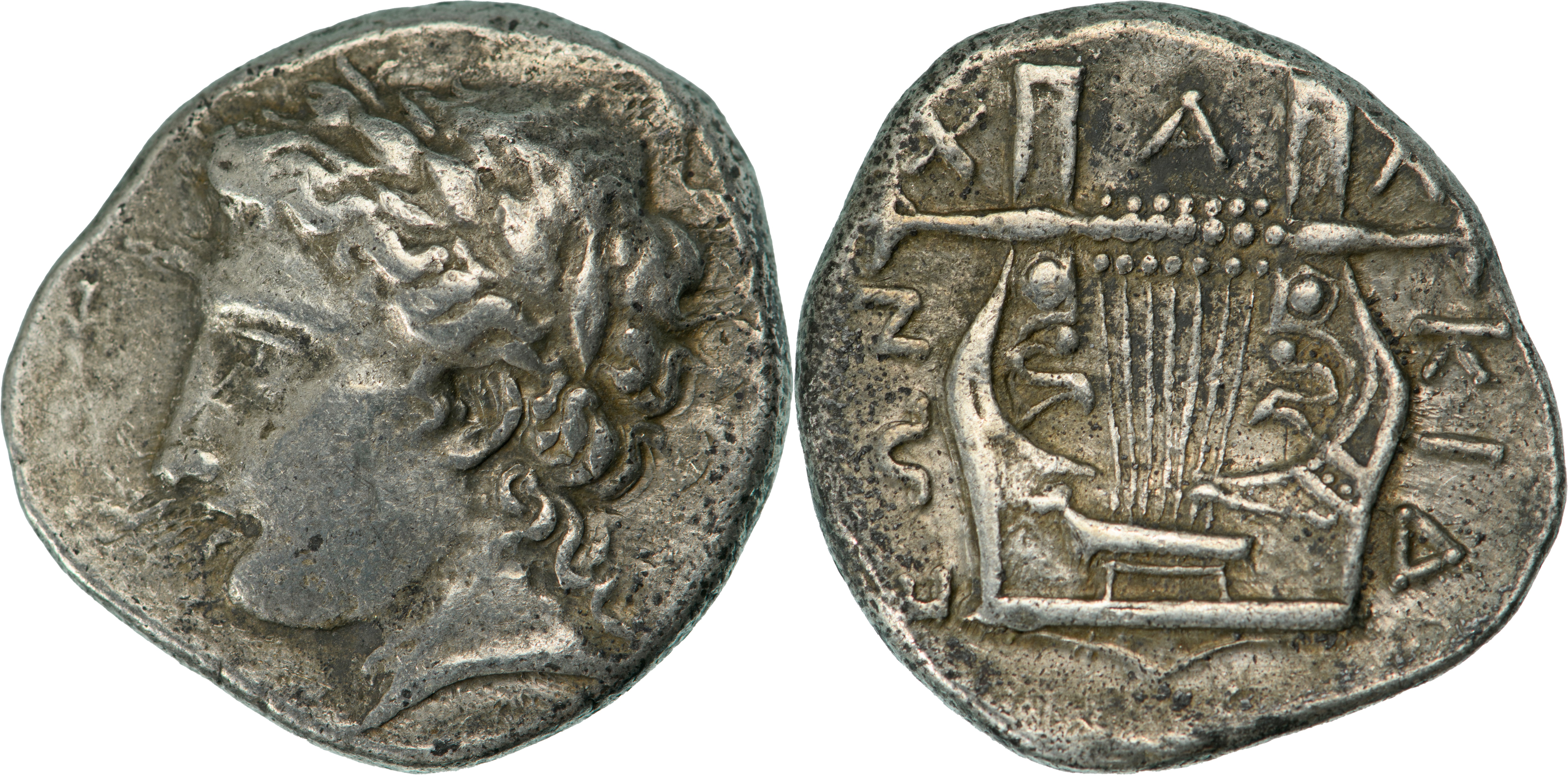 Macedonia, Olynthos, Chalkidian League (ca. 392 - 383 BC.) AR Tetradrachm (14.4g)