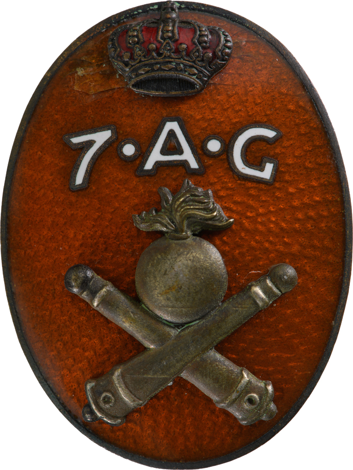Special Collection of 7 Year Artillery Badges - Badge of the 7th Heavy Artillery Regiment