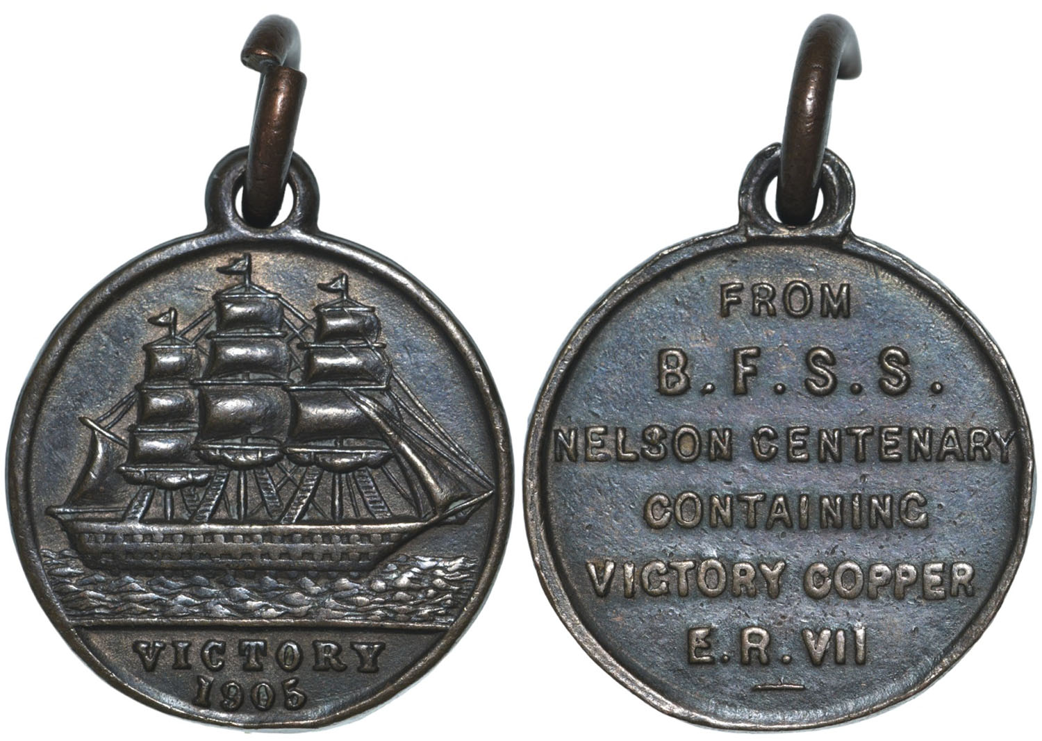 Edward VII Medallion 1905, Commemorating the Centenary of Nelson's Victory.