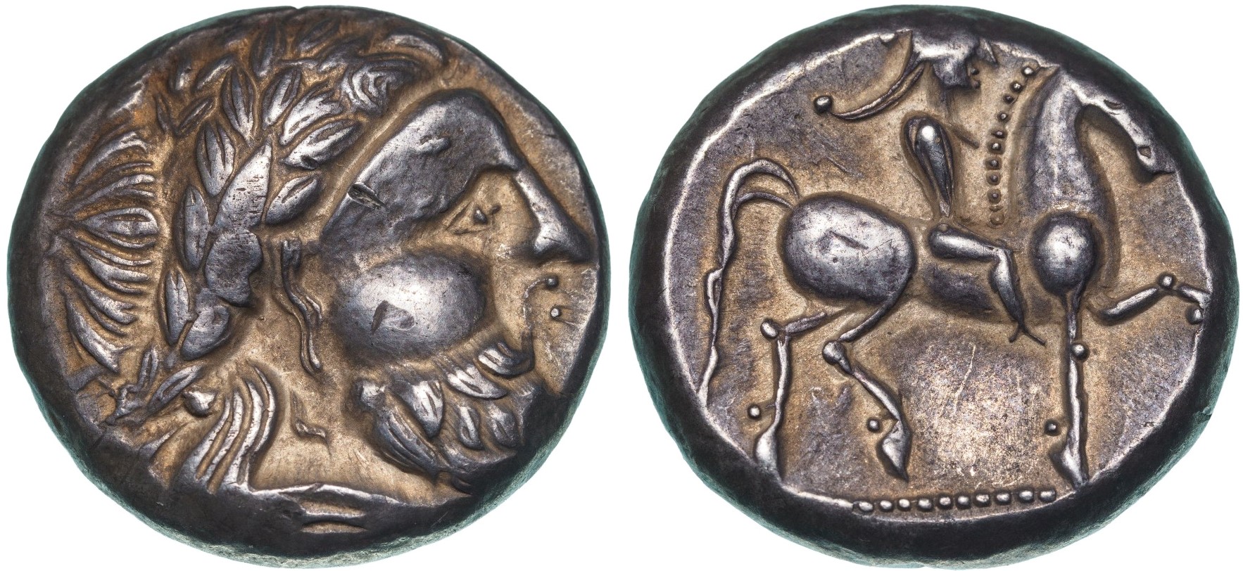 EASTERN EUROPE. Imitating Philip II of Macedon. 2nd-1st century B.C. Tetradrachm (21 mm, 13,07 g) P