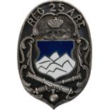 Special Collection of 7 Year Artillery Badges - Badge of the 25th Artillery Regiment