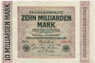 10 Miliarden Mark 1.10.1923