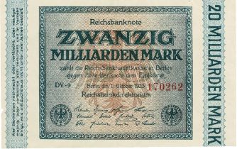 20 Miliarden Mark 1.10.1923