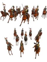 SET OF 10 LEAD SOLDIERS GREAT BRITAIN ROYAL HORSE ARTILLERY