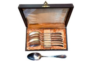 Set of 6 Silver Tea Spoons