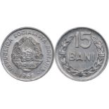 Socialist Republic, Pattern 15 Bani 1966, Bucharest mint