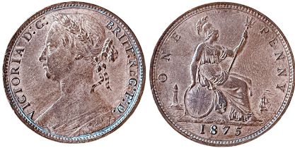 Victoria (1837-1901), 1 Penny 1875