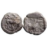 Macedonia, Mende, AR Tetrobol (2,4g) ca. 465-424 BC