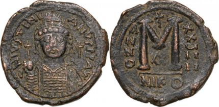 Justinian I (527-565), AE Follis, Nikomedia