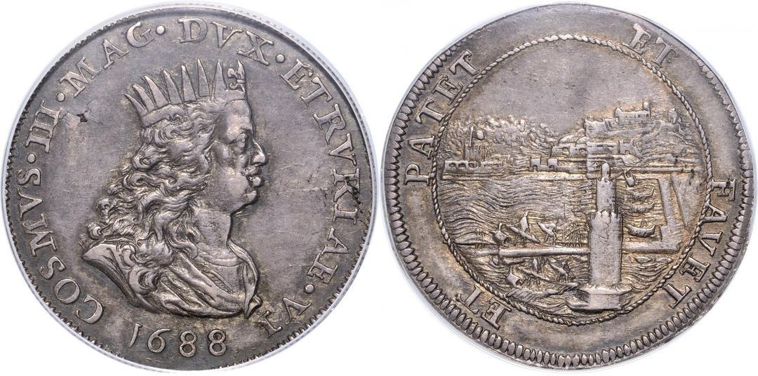 Cosimo III del Medici (1670-1723, Tollero 1688, Silver