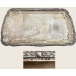 Silver serving tray