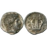 Macedonia, Olynthos, Chalkidian League (ca. 432-348 BC.) AR Tetradrachm (14.4g) Magistrate Annikas