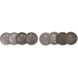 2 Francs 1901, Lot of 4 Coins