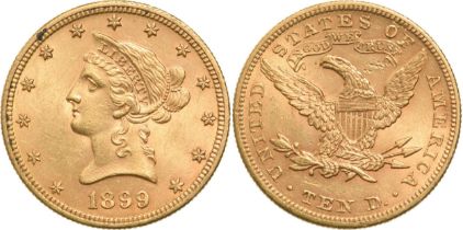 10 Dollars 1899, Philadelphia Mint