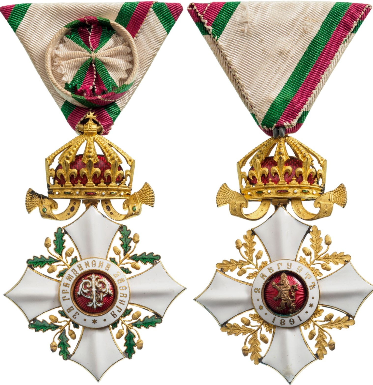Order for Civil Merit, 4th Class, 2nd Model, 1900 - 1933
