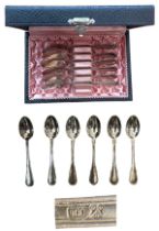 Set of 6 Silver Tea Spoons