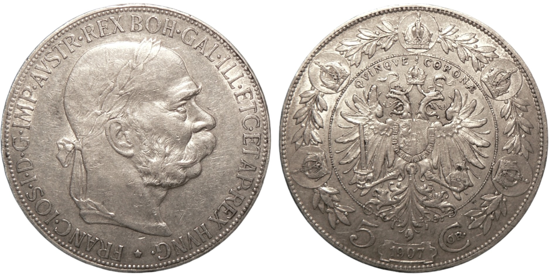 Franz Joseph (1848-1916), 10 Corona 1907, Vienna
