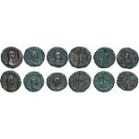 PROBUS (277-282 AD) Lot of 6 AE Tetradrachms, Alexandria mint