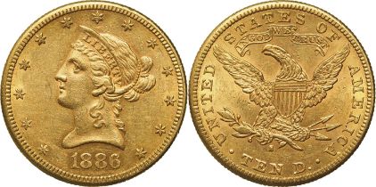 10 Dollars 1886, San Francisco mint