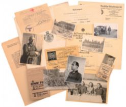 Lot of 36 Documents 3rd Reich awarded to an Austrian Medical Officer