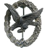 Fliegerschutzenabzeichen ohne Blitzbundel, Type I / Air Gunner Badge without Lightning, Type I