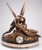 Large gilt Mantel clock