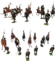 SET OF 13 LEAD SOLDIERS GREAT BRITAIN ROYAL HORSE ARTILLERY