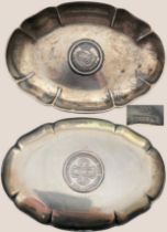 Hollow poly-lobed dish in silver