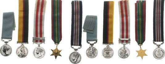 Collection of 10 Military Medals Miniatures