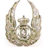 OBSERVER BADGE, KING CAROL II MODEL WITH A CUT-OUT CHIP 1931-1940