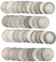 1 Dollar "Liberty Head", Lot of 19 Coins
