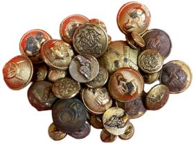 Lot of 35 Military Buttons, md 1873