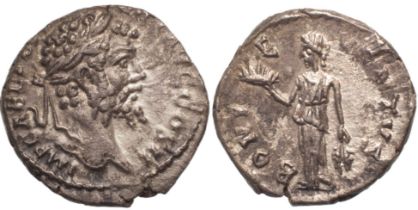 Septimius Severus (193-211) Denar, Silver (2.68 g), Emesa 194-195 AD.