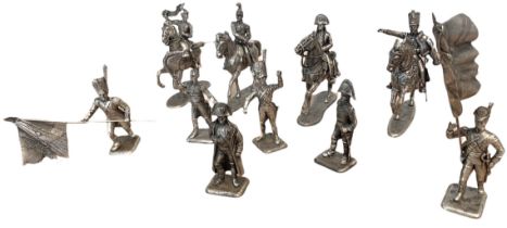 SET OF 10 FRENCH LEAD TOY SOLDIERS