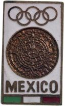 1968 Mexico Olympic Games Official Pin