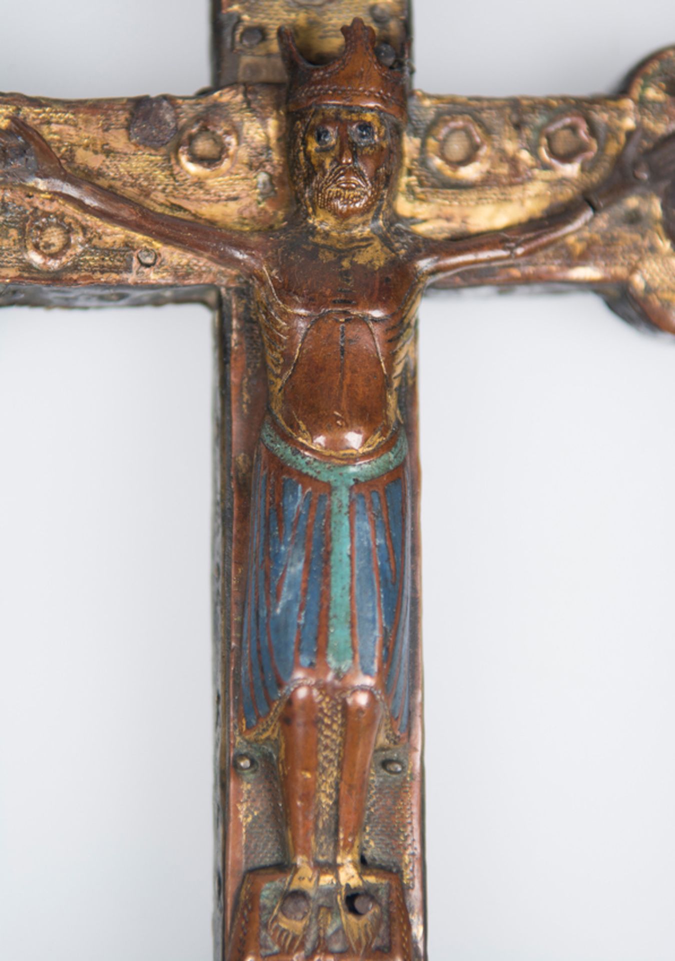 Processional or Altar Cross. Limoges, France. Romanesque. Second quarter of the 13th century. - Image 2 of 10