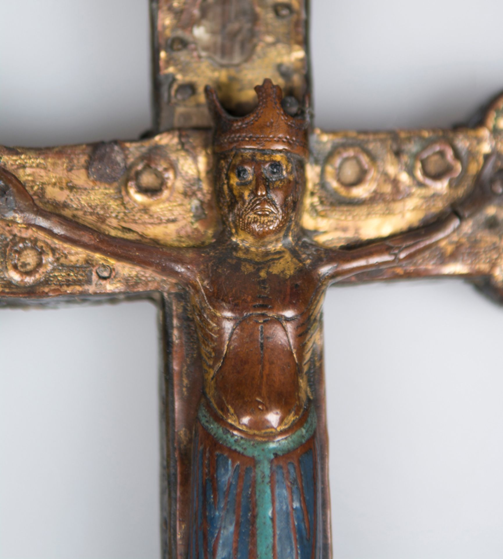 Processional or Altar Cross. Limoges, France. Romanesque. Second quarter of the 13th century. - Image 3 of 10