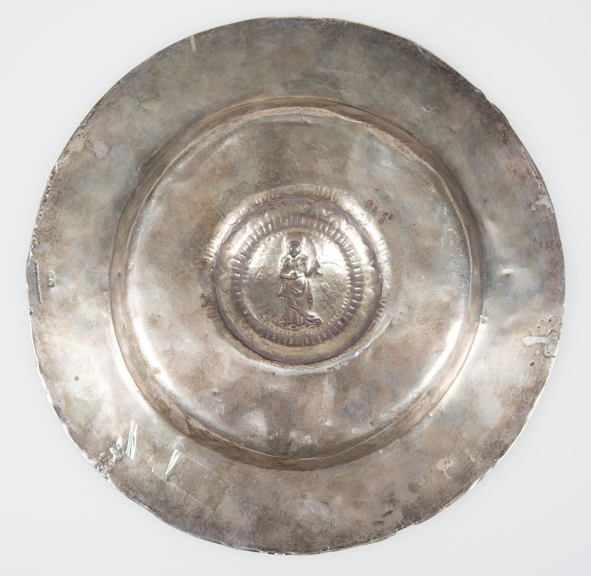 Silver Plate in its natural colour. Marked 'DER' Tortosa - Late 16th Century - Bild 6 aus 6