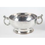 Marked silver wine tasting cup. Viceregal / Novohispanic work. Guatemala/Mexico. Late 18th century.